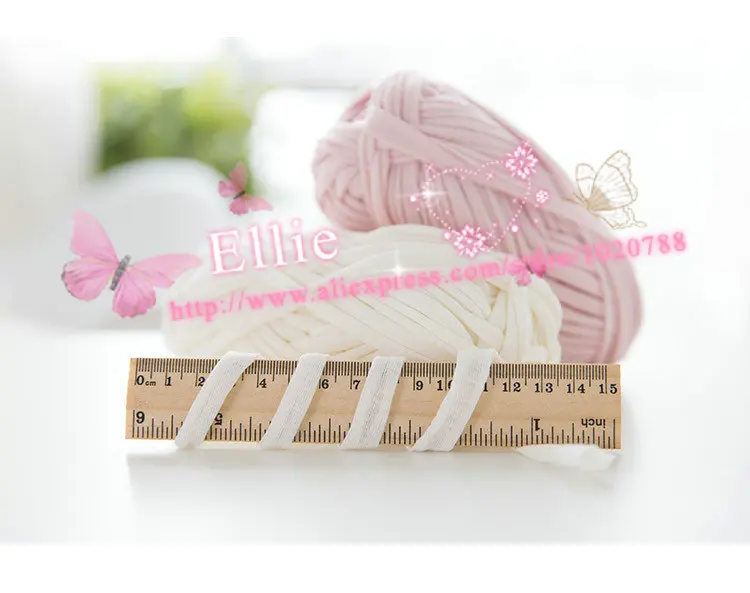 [2 мяча * 100 г] 100% лавсановая трикотажная пряжа для ручного вязания и крючком