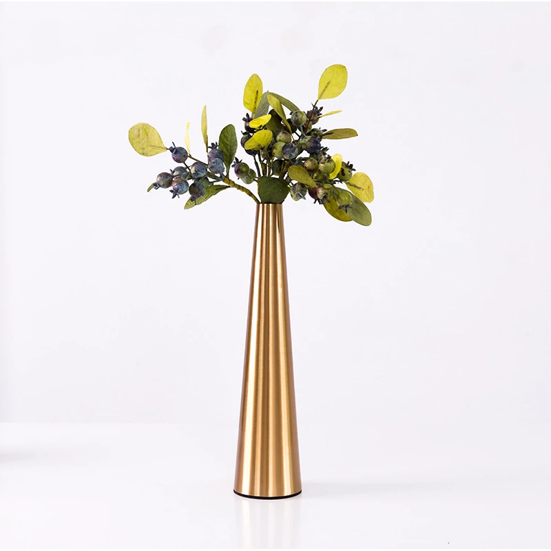 

Creative Metal Color Vase Flower Arrangement Dry Vase Aluminum Decoration Home Living Room Soft Decoration Small Decoration
