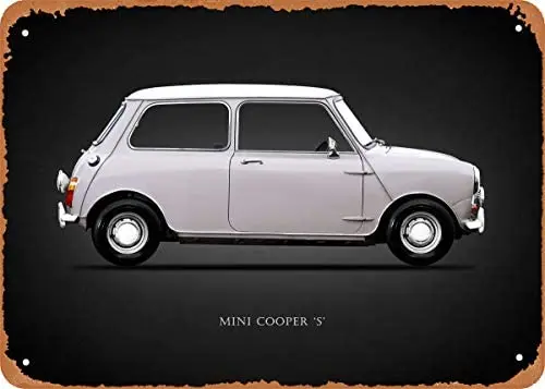 

Metal Sign - Performance Cars The Classic Cooper S - 8 x 12 Vintage Look Tin Sign