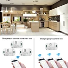Умный дом, Wi-Fi, Беспроводной дистанционный выключатель цепи домовой светодиодный светильник Модуль контроллера Alexa Google Home Smartlife с приложение Tuya