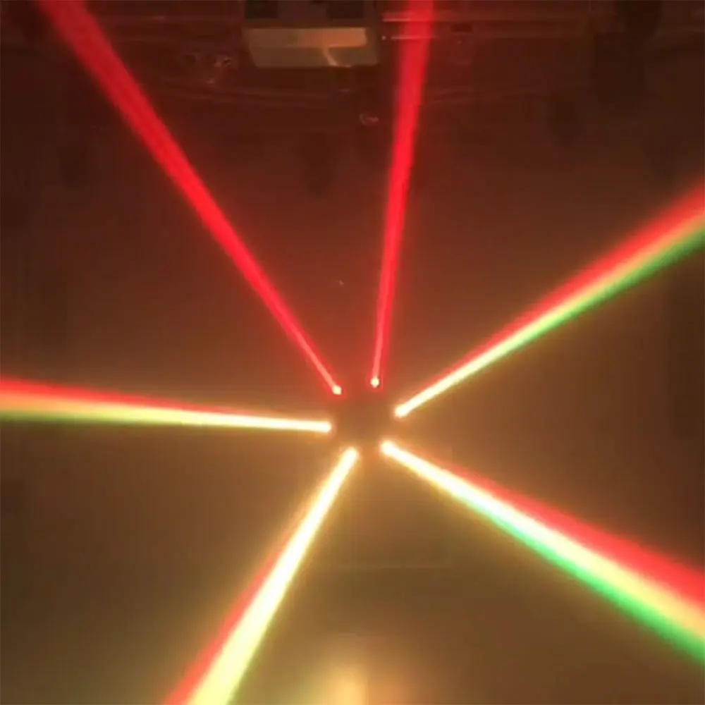 Led 6x10 Вт RGBW 4в1 луч светильник DMX512 4 головки движущийся головной