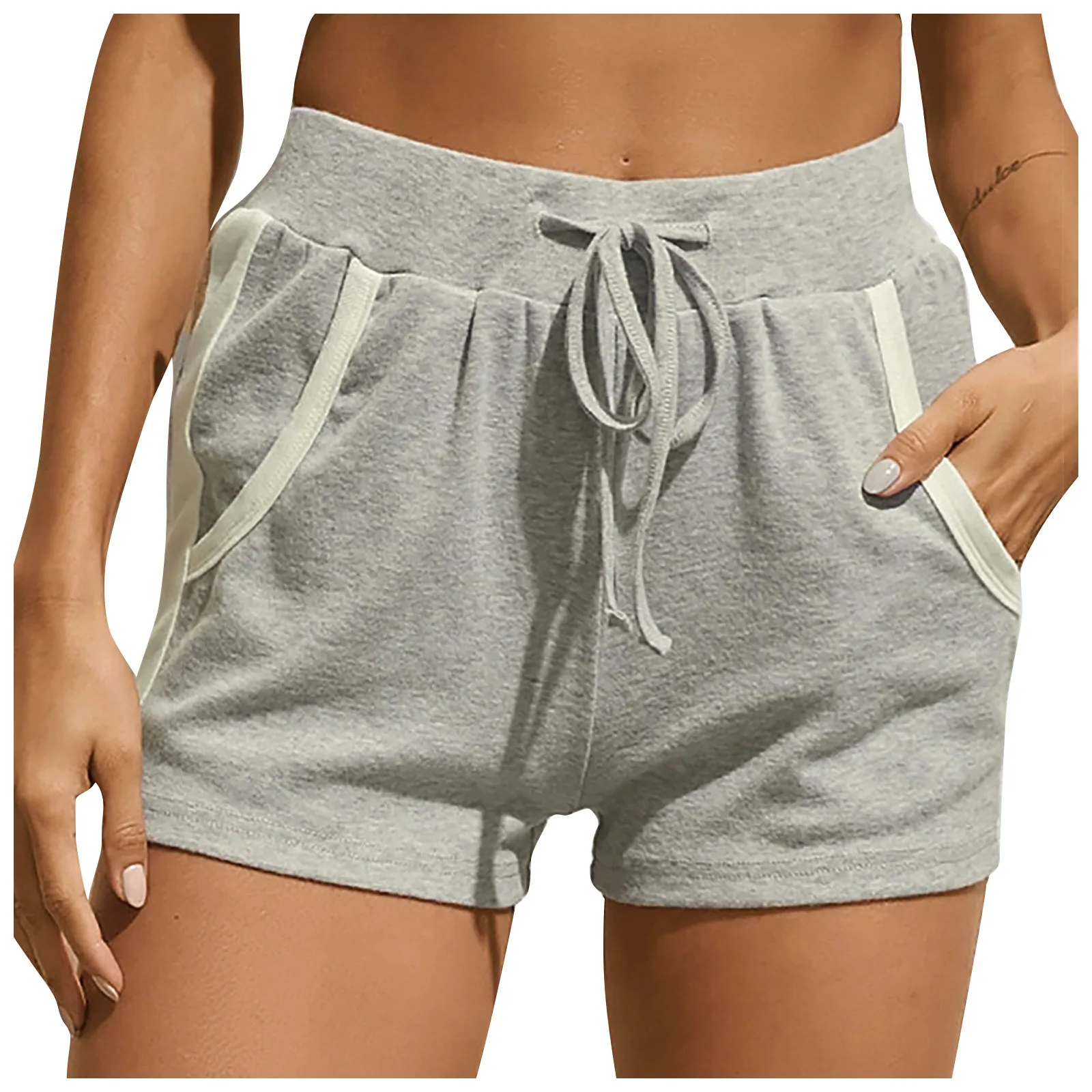 

Sports Women Summer 2020 New Candy Color Anti- Emptied Skinny Shorts Casual Lady Elastic Waist Beach Correndo Short Pants