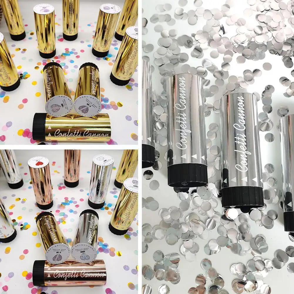 

1pc Hand-held Confetti Firework Tube Holiday Celebration Confetti Celebration Wedding Anniversary Supplies Wedding Supplies K6C7