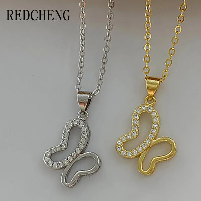 

Ожерелья-бабочки из серебра 925 пробы с цирконом