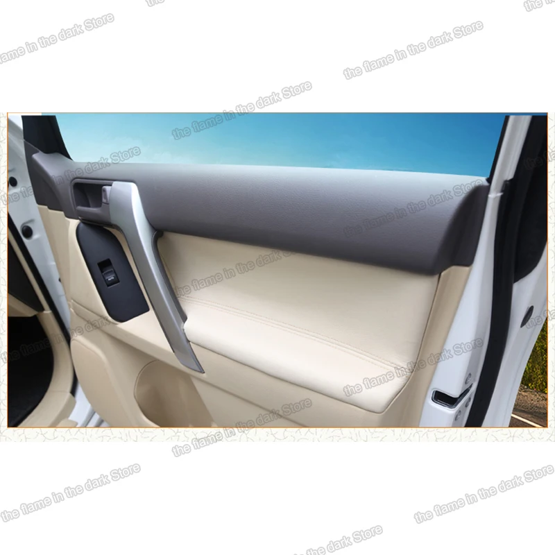 Кожаный Автомобильный Дверной подлокотник lsrtw2017 крышка для toyota land cruiser prado 2010 2012