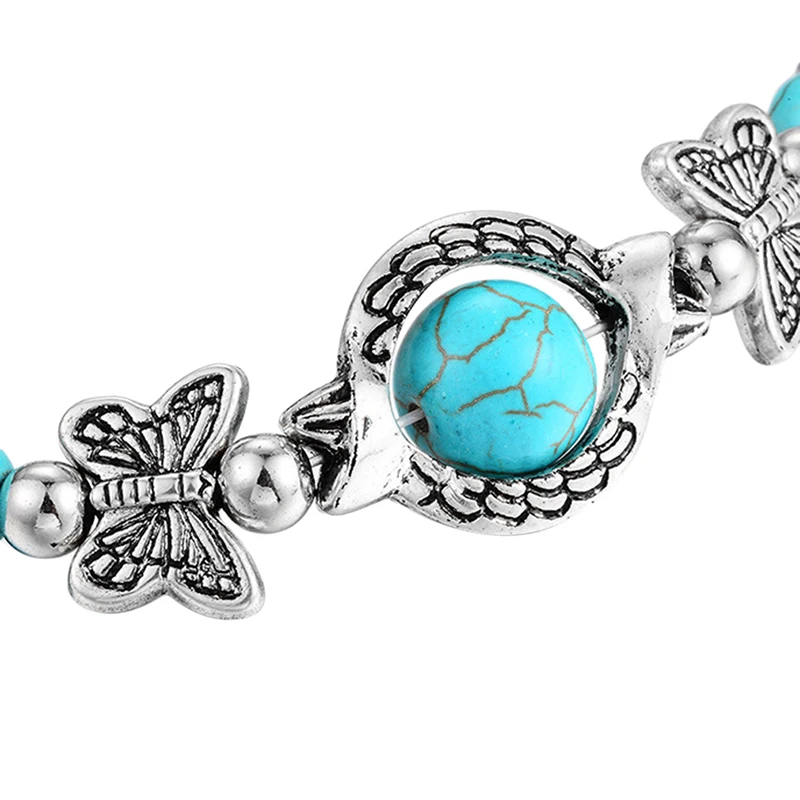 Браслет с бусинами из натурального камня браслеты ручной работы Очаровательная