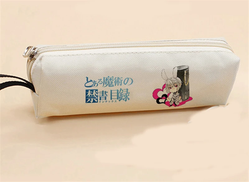1pcs Anime A Certain Magical Index Misaka Mikoto Student Pen Bag Pencil Case Stationery Organizer Holder Pouch Boy Girl Gift |
