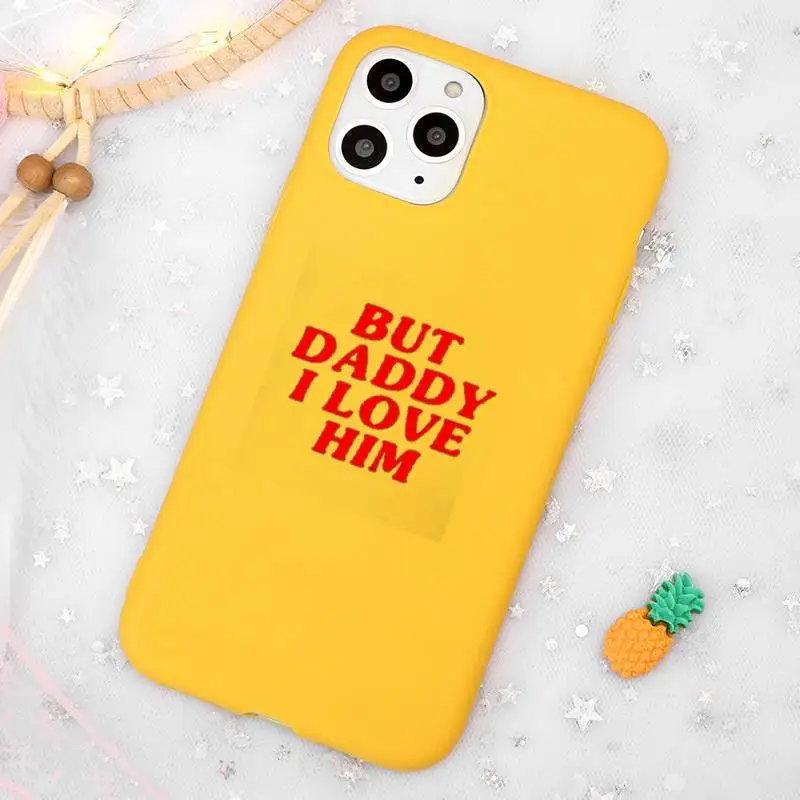 

Harry Styles Treat people with kindness Phone Case Candy Color Yellow for iPhone 11 12 pro XS MAX 8 7 6 6S Plus X 5S SE 2020 XR