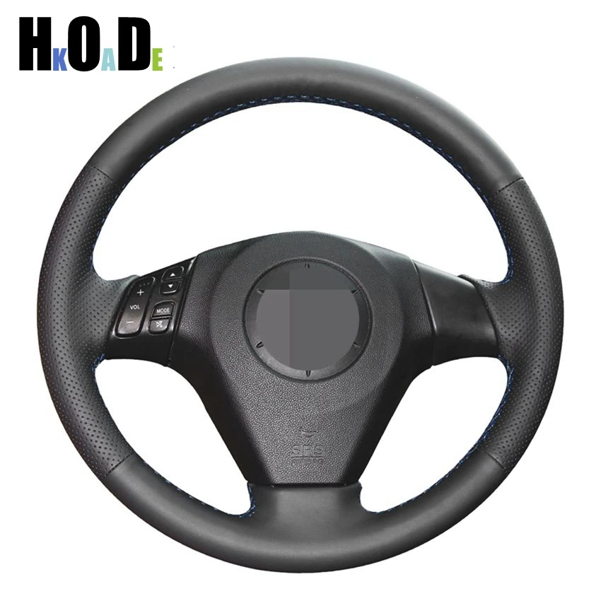 Черный чехол на руль из натуральной кожи для Mazda 3 Axela 2004-2009 6 Atenza MPV 5 | Автомобили и