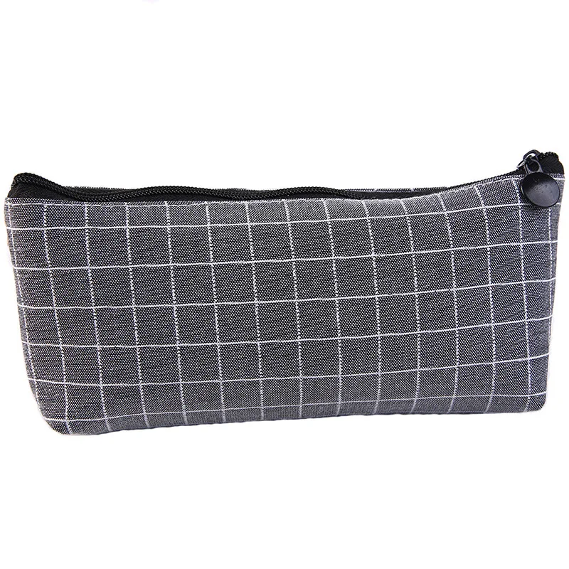 1 шт. сетчатый чехол для карандаша Kawaii лаконичный однотонный холщовый карандашей