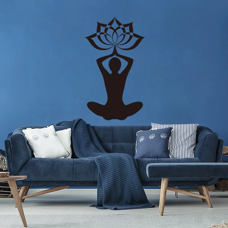 Виниловые наклейки на стену с изображением лотоса и його