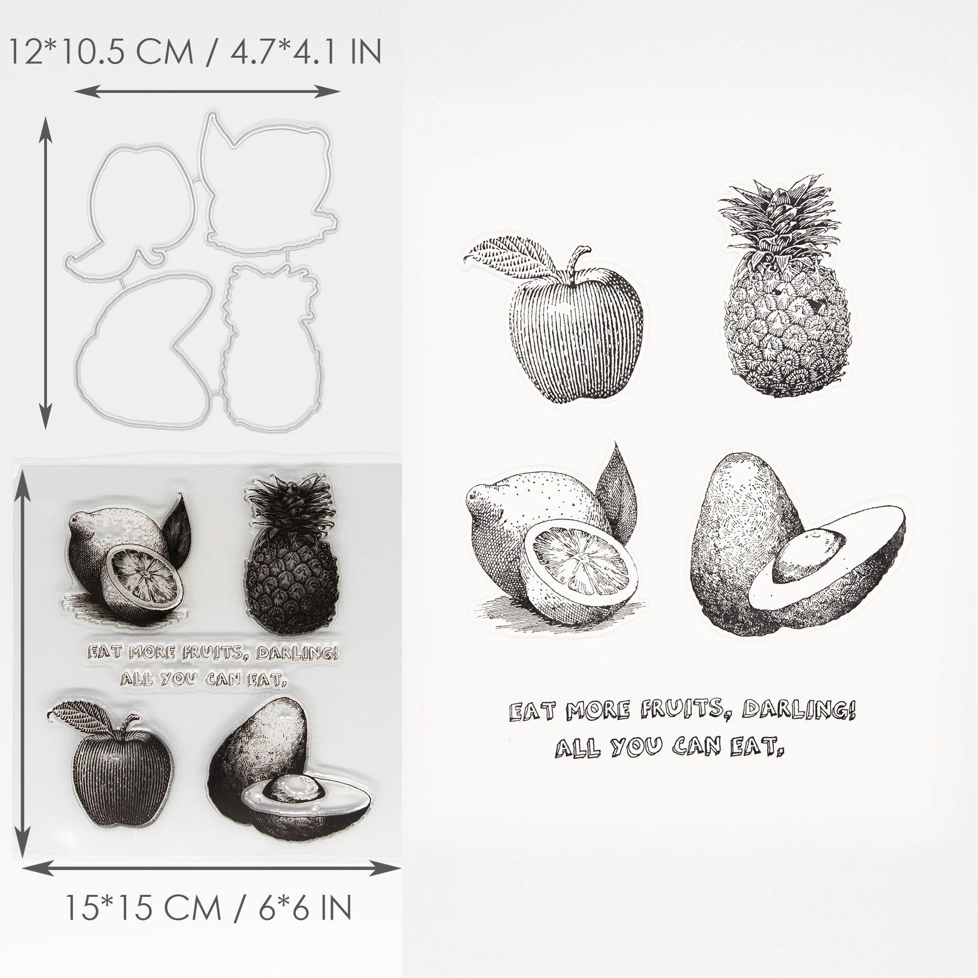 Фрукты металлические штампы и 2020 Сделай Сам Скрапбукинг искусственное тиснение