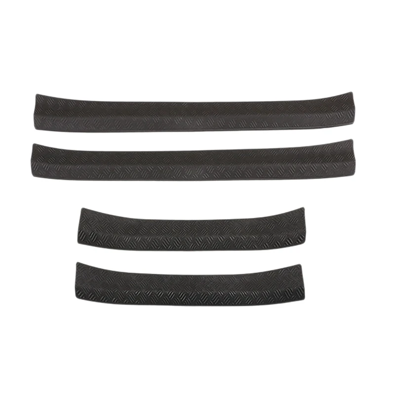 

4Pcs ABS Door Sill Scuff Plate Trim Thresholds Guards Sills for Land Rover Discovery 2015-2020