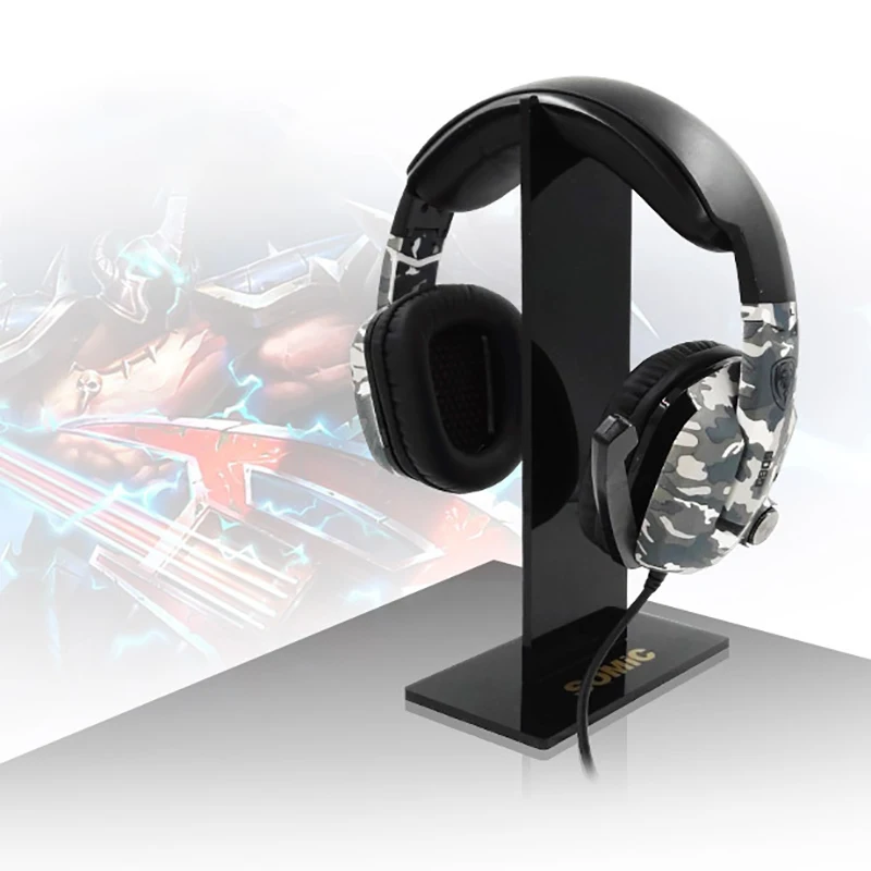 Подставка для беспроводных наушников держатель игровой гарнитуры с твердым