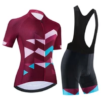 women cycling jersey set summer ladies bicycle clothing breathable short sleeve suit mtb bike bib pants uniform maillot ciclismo