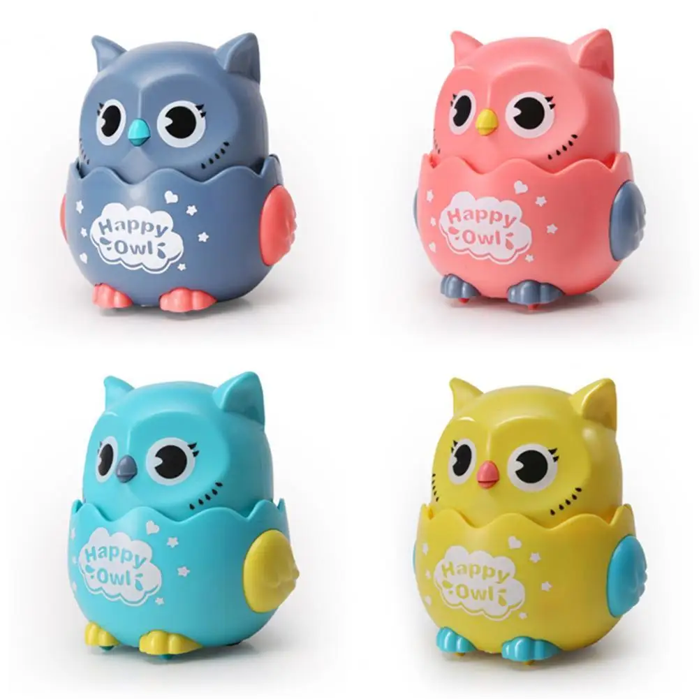 

Cute Owl Shape with 360 Degree Rotating Head Pulling Pushing Toys Kids Gift Walking Children Educational Toy