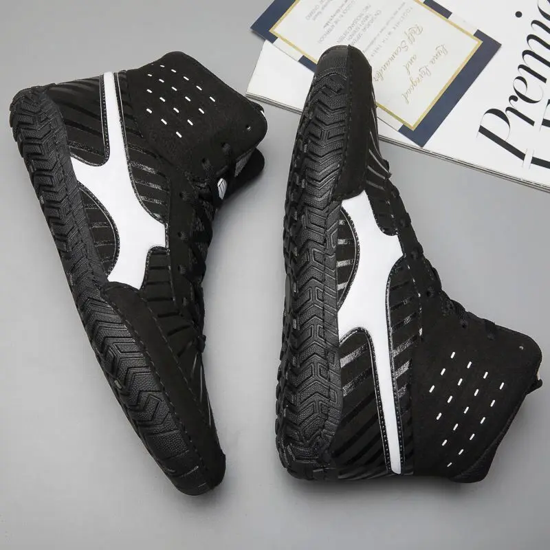 Новый профессиональный туфли для Реслинга Для мужчин светильник Вес боксерские