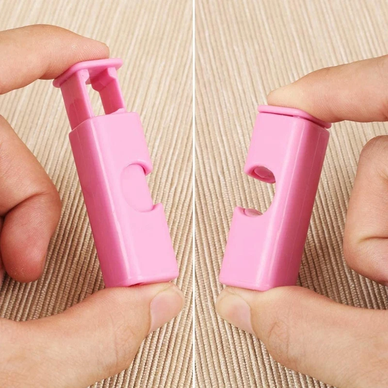 

10Pcs Squeeze Bread Bag Clips, Bag Cinches, Bagel Bag Clips, Slip Grip Easy Squeeze & Lock, Assorted Color
