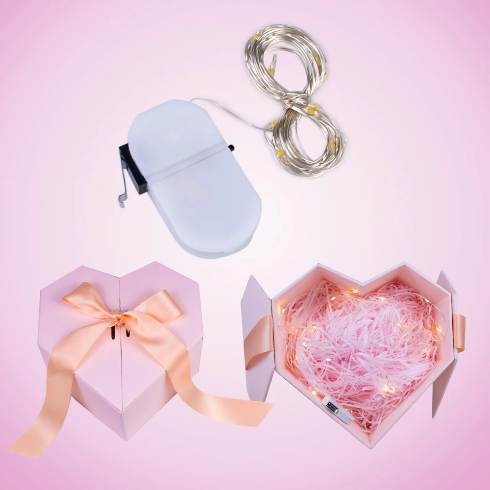 Светильник ящаяся Подарочная коробка короткая батарея CR2032 Сказочная подсветка s