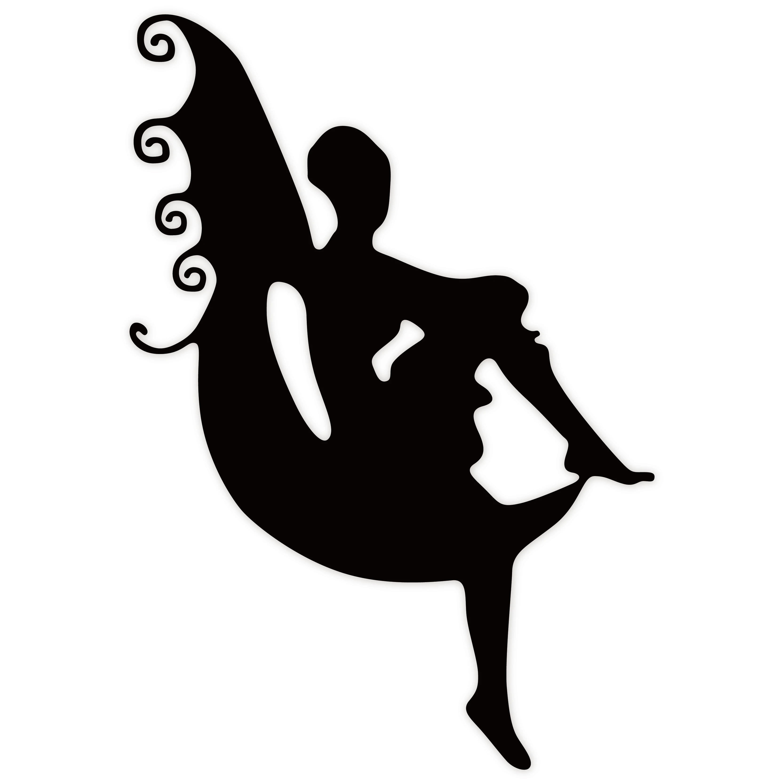 Бабочка Фея сидеть на Луне 117*80 мм Металлические резные штампы Скрапбукинг для