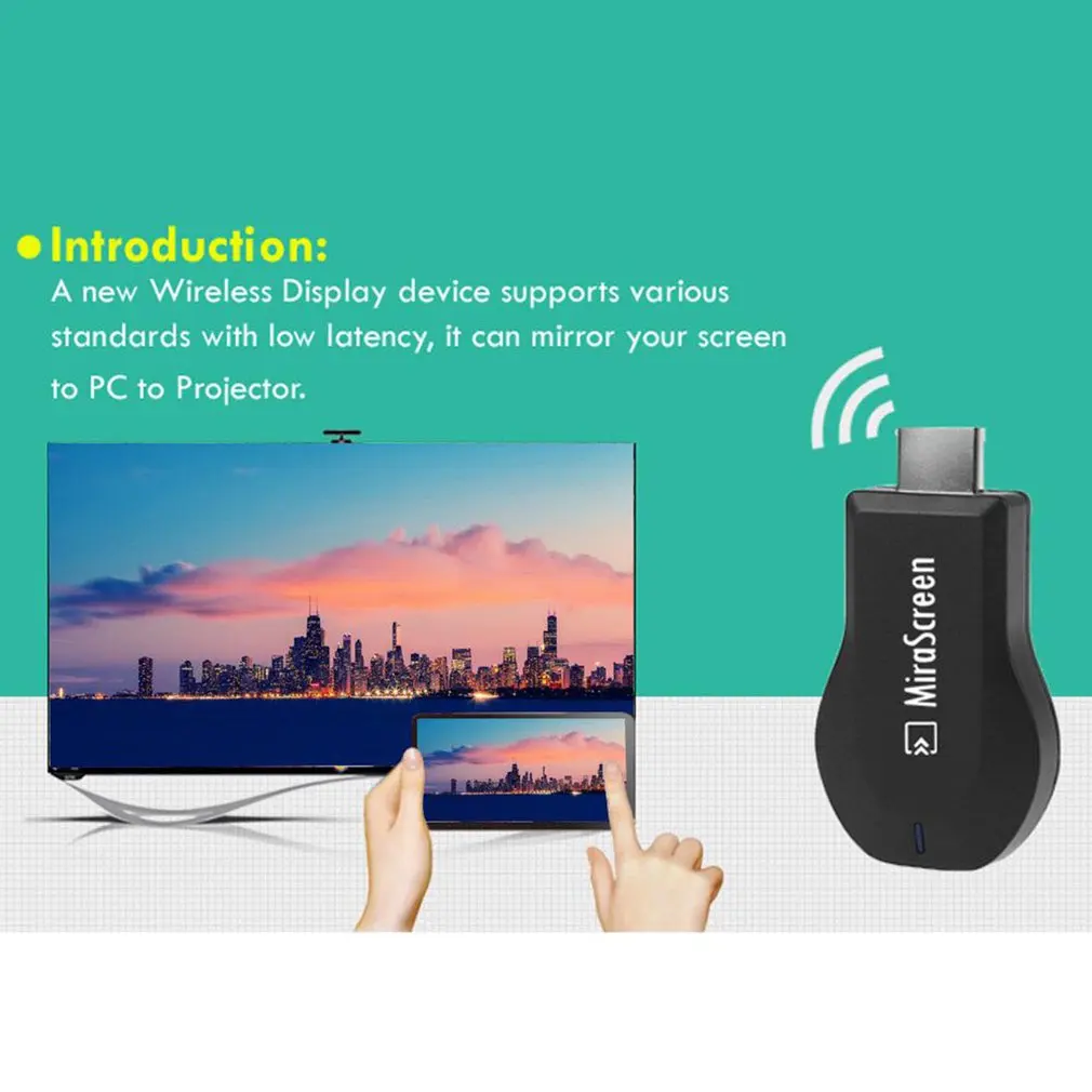 2 4G 1080P WiFi Дисплей приемник беспроводной экран зеркальное устройство Miracast DLNA Airplay