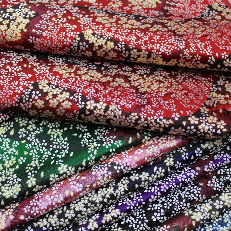 Шелковая жаккардовая ткань в японском стиле Чонсам и кимоно декоративная | Дом