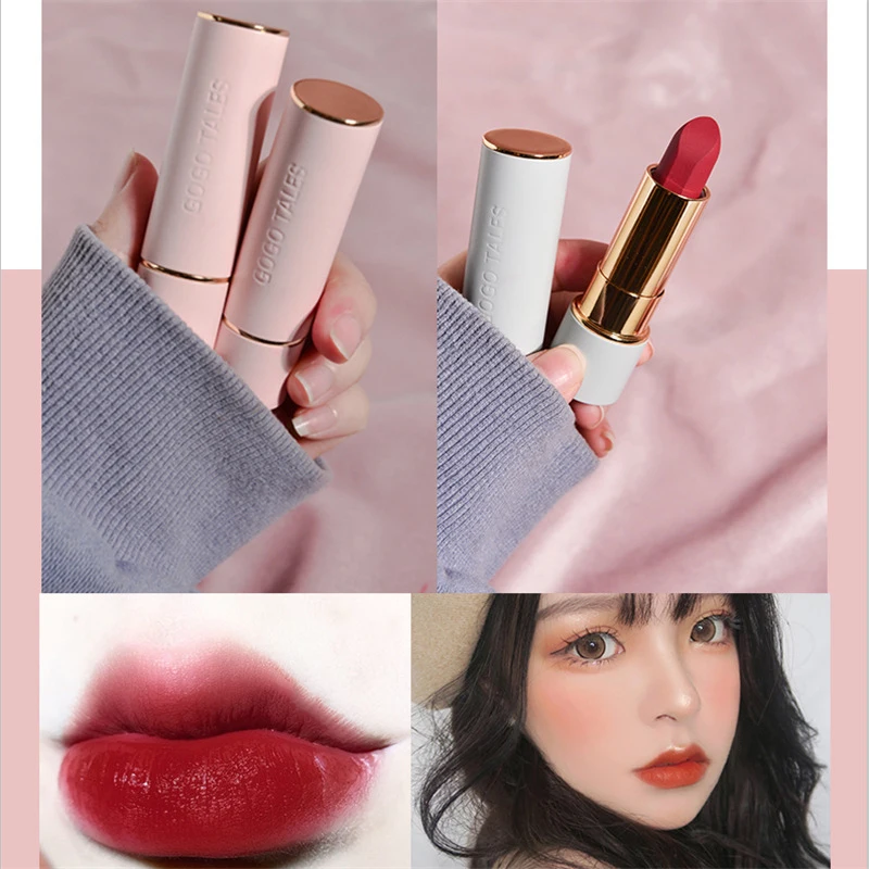 

Gogotales 10 Colors Matte Lipstick Moisturizing Long-lasting Lip Makeup Soft Mist Matte Surface Lip Tint TSLM1