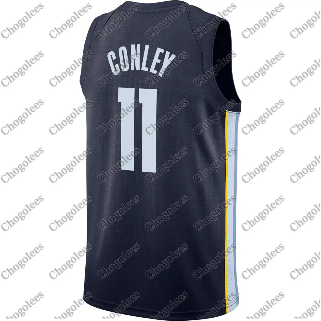 

Men Basketball Jersey Mike Conley Memphis Swingman Jersey Navy Icon Edition