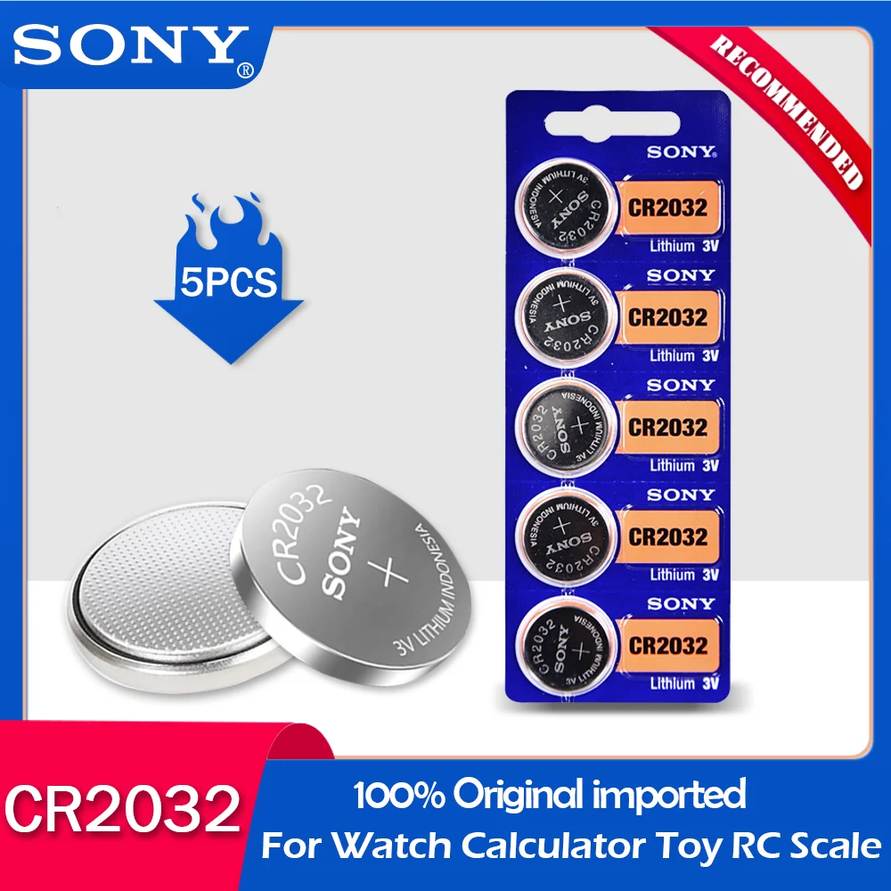 Литиевая батарея sony CR2032 5шт./набор|Часовые батарейки| |