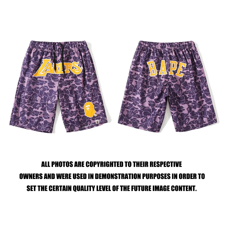 

Модные шорты BAPE, японские уличные брендовые высококачественные повседневные шорты с головой акулы для мужчин и женщин, пятиконечные пляжны...