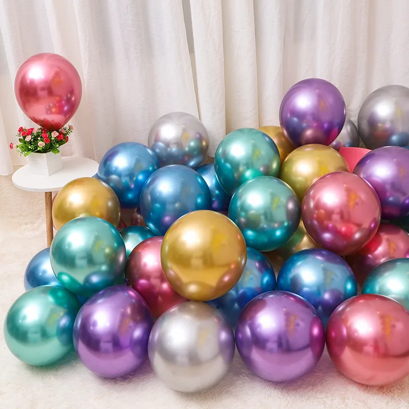 10 шт. шары из латекса цвета металлик Металлический воздушный шар Globos одежда для