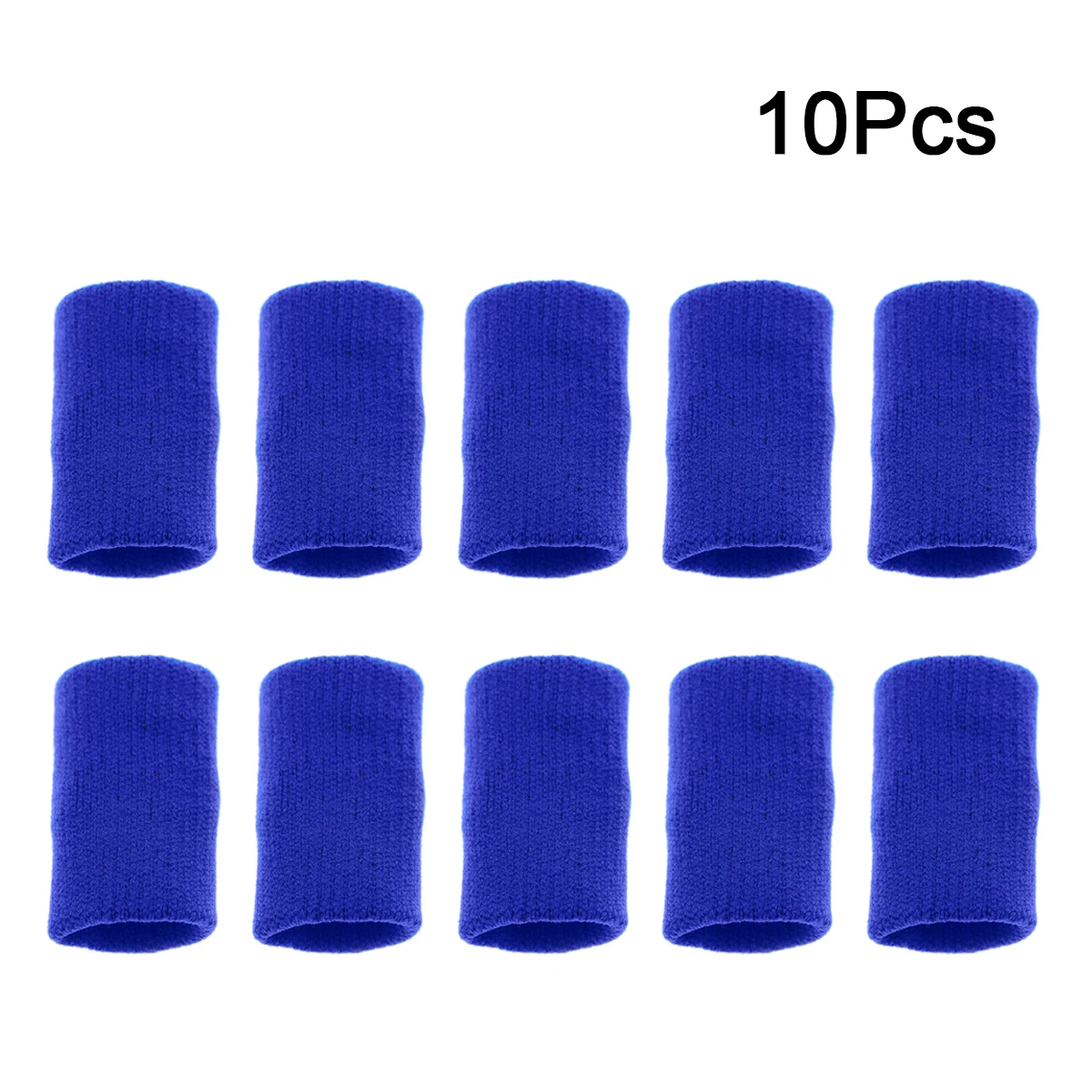 blue 10 шт. волейбольный палец крышка Sweatband эластичный обёрточная бумага палец рукав артрит Поддержка Спорт Волейбол защита пальцев - Цвет: blue