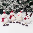 Рождественская плюшевая подвеска в виде ангела, девочки, снеговика, Санта-Клауса, снеговика, куклы, украшения для рождественской елки, подарки для украшения на Рождество