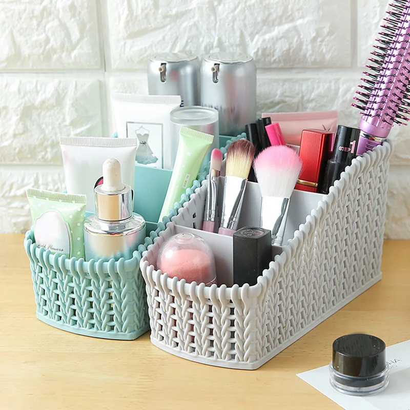 Storage Plastic Basket Kitchen Box Bin Cloth Container Home Laundry Organizer Desktop L9 #2 | Дом и сад