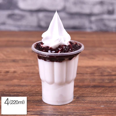 Моделирование Сливочное мороженое с сиропом образец фруктового Sundae модель поддельные для сливочного мороженого реквизит коробка для демонстрации камней в витрине искусственные sundae формы