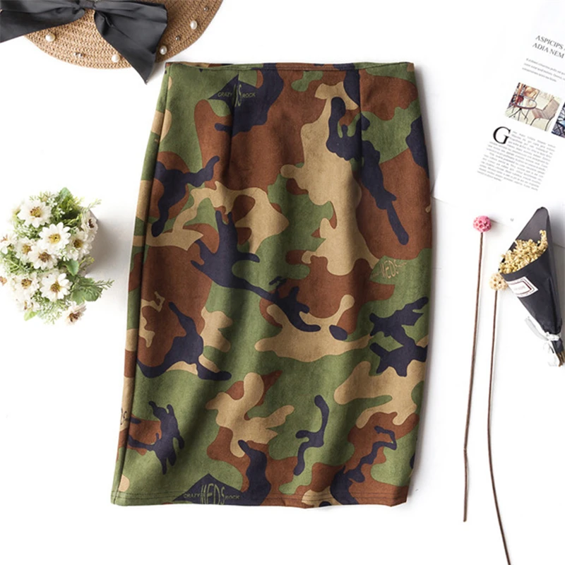 Новая Ретро леопардовая Рабочая Юбка Модная высокая талия тонкая Корейская