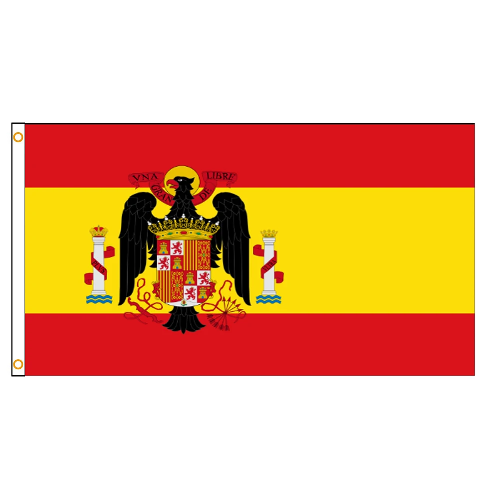 

3x5 Ft 1945-1977 Spain Historical Flag for Decoration