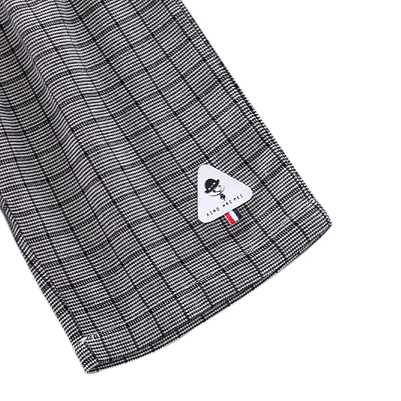 Новые короткие штаны для маленьких мальчиков летние в клетку с цветочным принтом