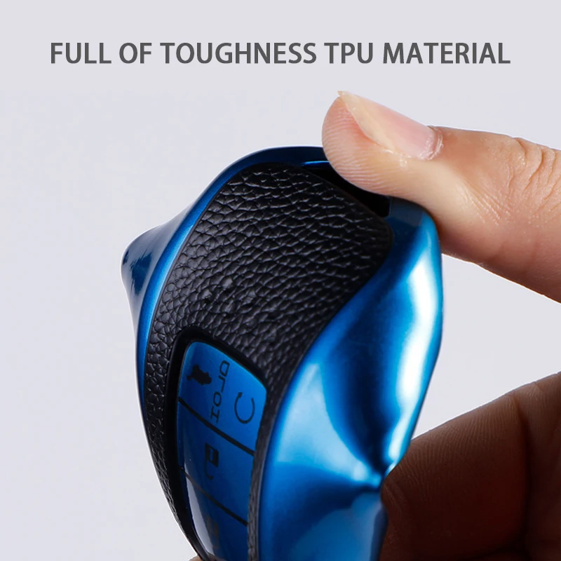 Чехол для автомобильного ключа из ТПУ и кожи с 2/3/4 кнопками Honda 2017 2018 19CRV Pilot Accord Civic