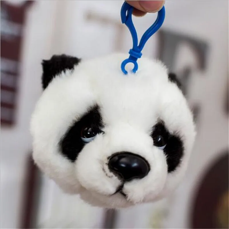 Новинка Лидер продаж 1 шт. плюшевая подвеска в виде головы панды высотой 8 см