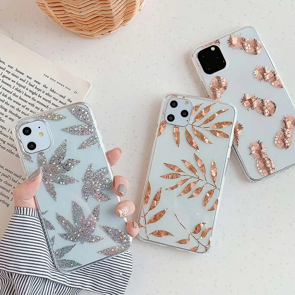 KISSCASE Блестящий Прозрачный чехол для iPhone 11 Pro Max XR XS MAX X 10 8 7 Plus с гальваническим