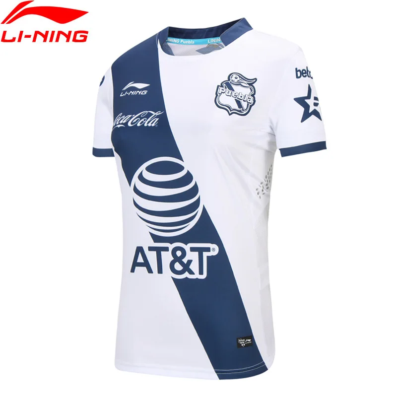 Li Ning женская футболка Puebla Club Soccer Competition дышащая Спортивная с подкладкой li ning AAYN128