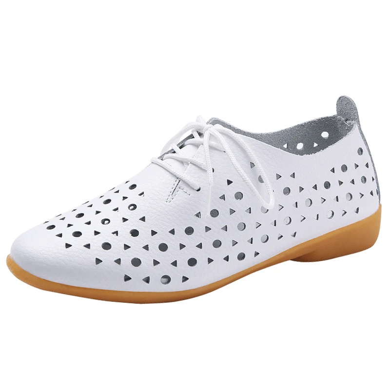 

Women's Shoes Casual Shoes Spring Summer Sneakers Woman-shoes 2021 Roses Mesh Round Toe Solid Genuine Leather Cross-tied Rubber
