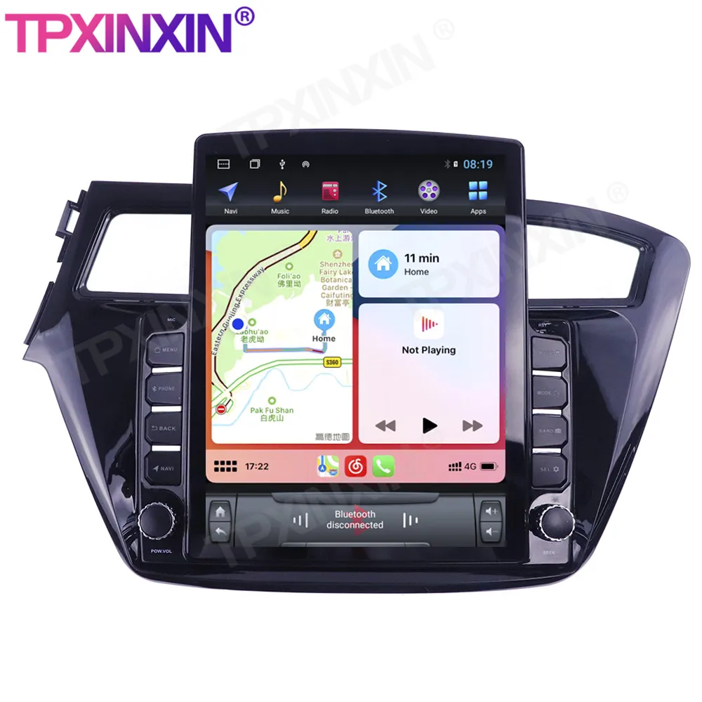 저렴한 128G 현대 I20 2013-2017 LHD 테슬라 화면 안드로이드 10 자동차 멀티미디어 플레이어 Headunit 오디오 라디오 네비게이션 무선 Carplay