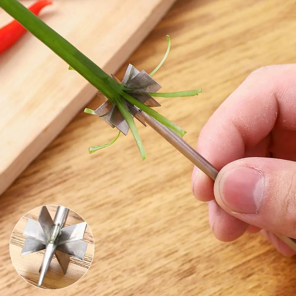 

Onion Cutter Stainless Steel Plum Blossom Grater Kitchen Tool Onion Water spinach spinach wire knife Fruits vegetables Slicer