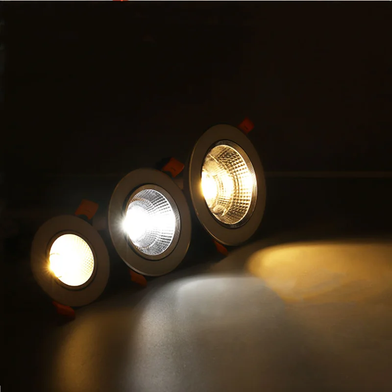 Новинка 1 шт. круглый встраиваемый cветодиодный Светильник Downlight светодиодный