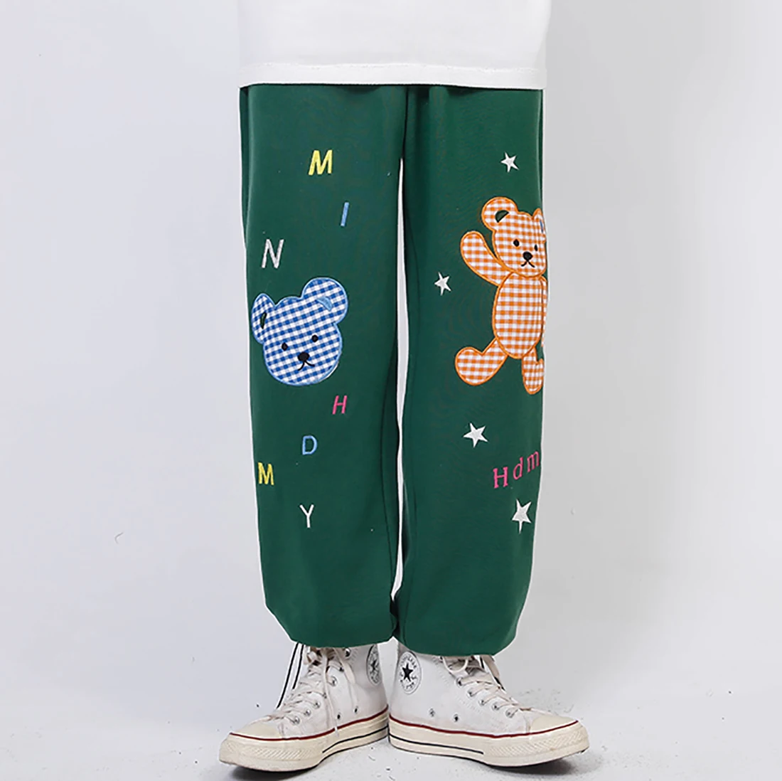 

ATSUNNY Bear Print Jogger Pants Pocket Casual Streetwear Harajuku Sweatpants Male Hip Hop Trousers