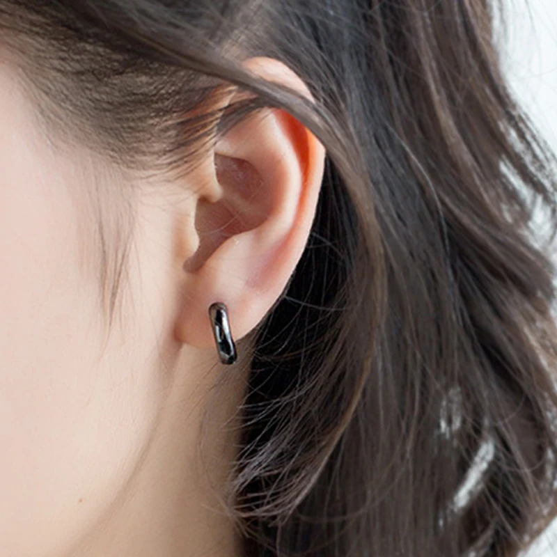 

La Monada 925 Silver Woman Earring Plain Minimalist Ear Piercing 925 Silver Jewelry Small Hoop Earrings For Women Female Girls