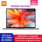 Новый ноутбук Xiaomi RedmiBook Pro 14 AMD Ryzen 5700U 5500U процессор 16 Гб DDR4 + 512 ГБ SSD 2,5 K Super Retina полный экран ноутбук