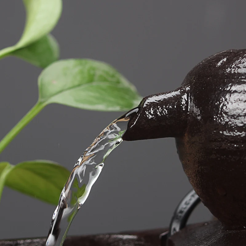 Креативный керамический фэн-шуй мини-фонтан на удачу 110 В/220 В настольные